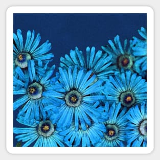 Turquoise Succulent Flowers close-up Sticker